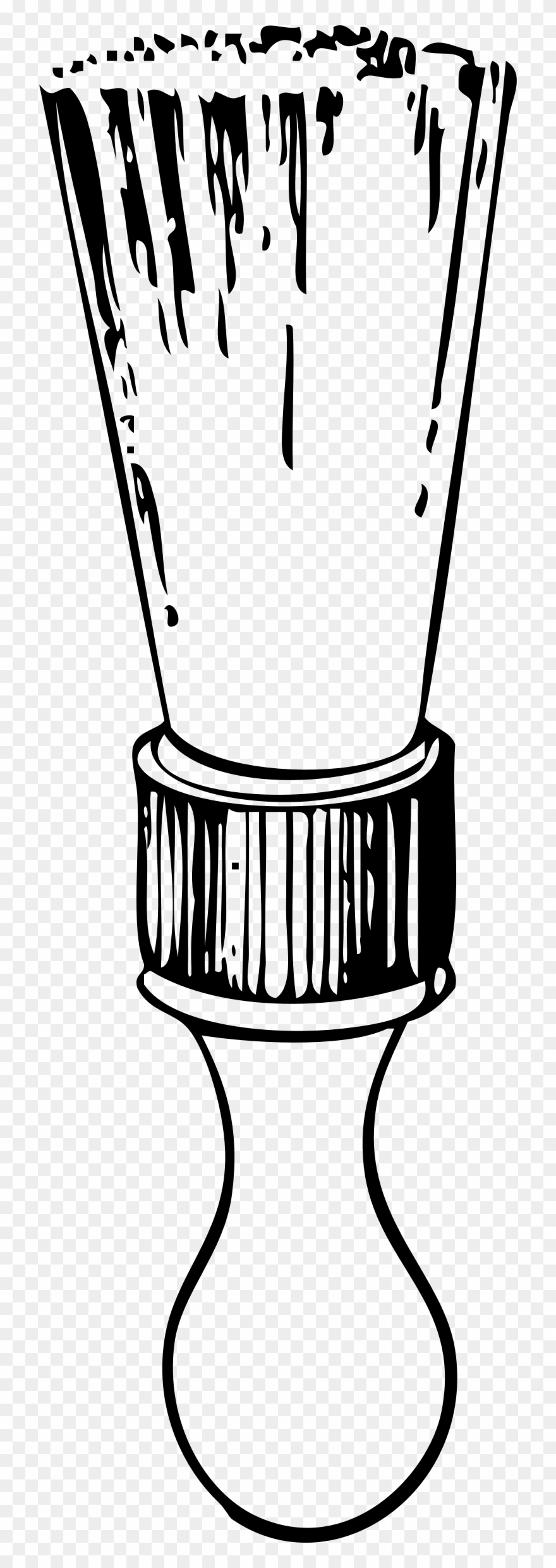 Big Image - Barber Brush Clip Art - Png Download