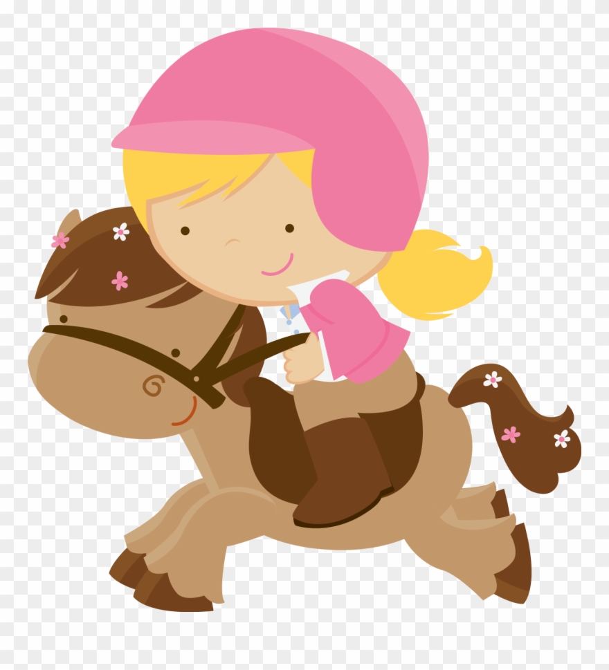 File Share, Horse Clipping, Little Sport, Horse Clip - Montando Caballo Dibujo - Png Download