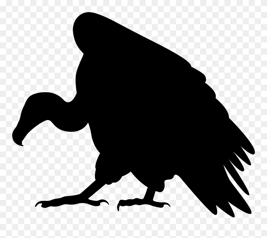 Vulture Silhouette Png Clip Art Image Viynl Design - Vulture Clip Art Transparent Png