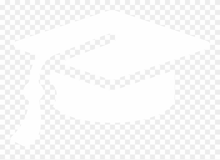 White Graduation Hat Png Clipart