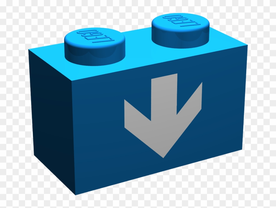 Blue Lego Brick Clip Art - Lego Brick Blue - Png Download