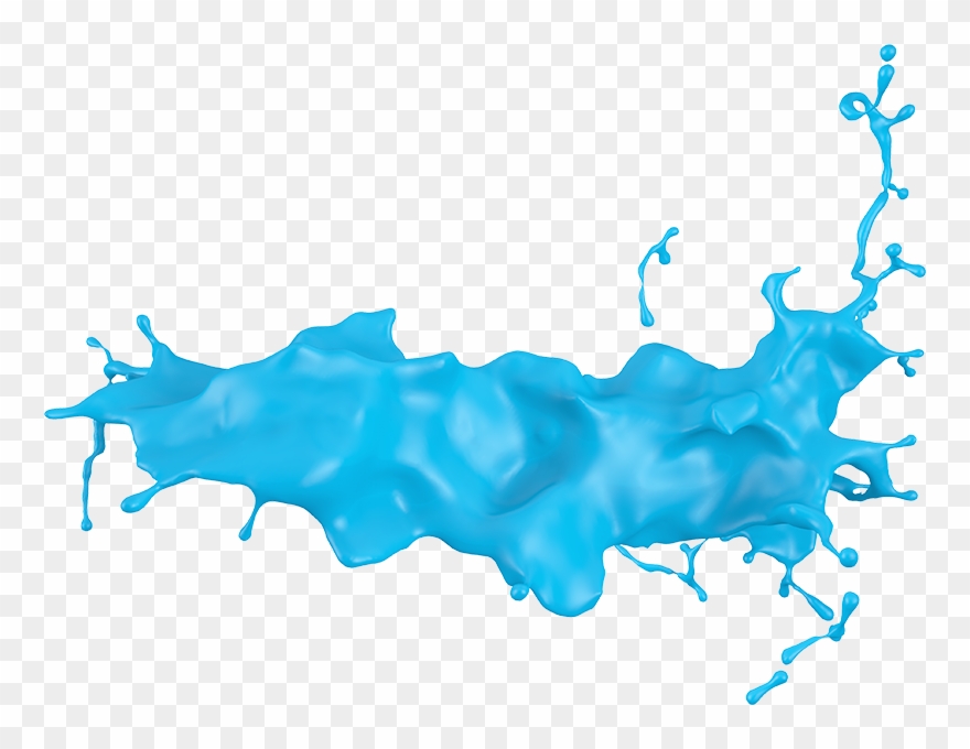 Blue Paint Splash Png Download - Paint 3d Clipart