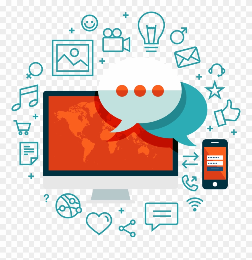 Social Media Services Cranleigh - Social Media Gif Png Clipart