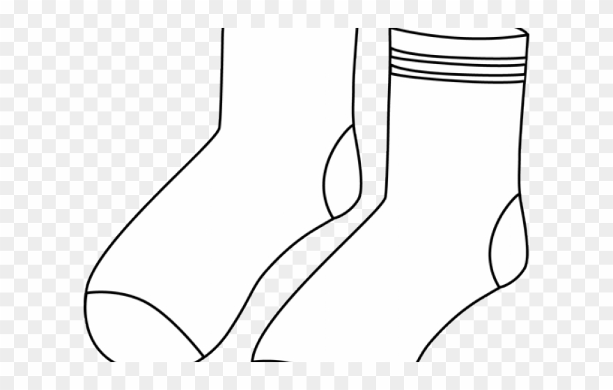 Pair Clipart Long Sock - Png Download