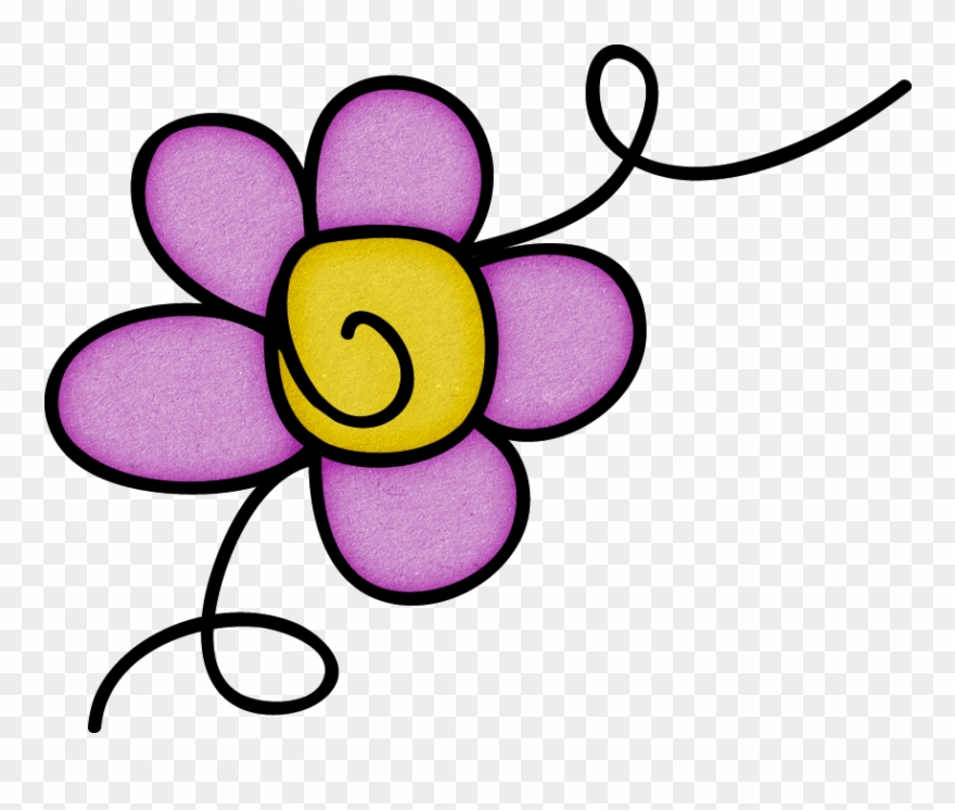 Doodle Flower - Floral Design Clipart