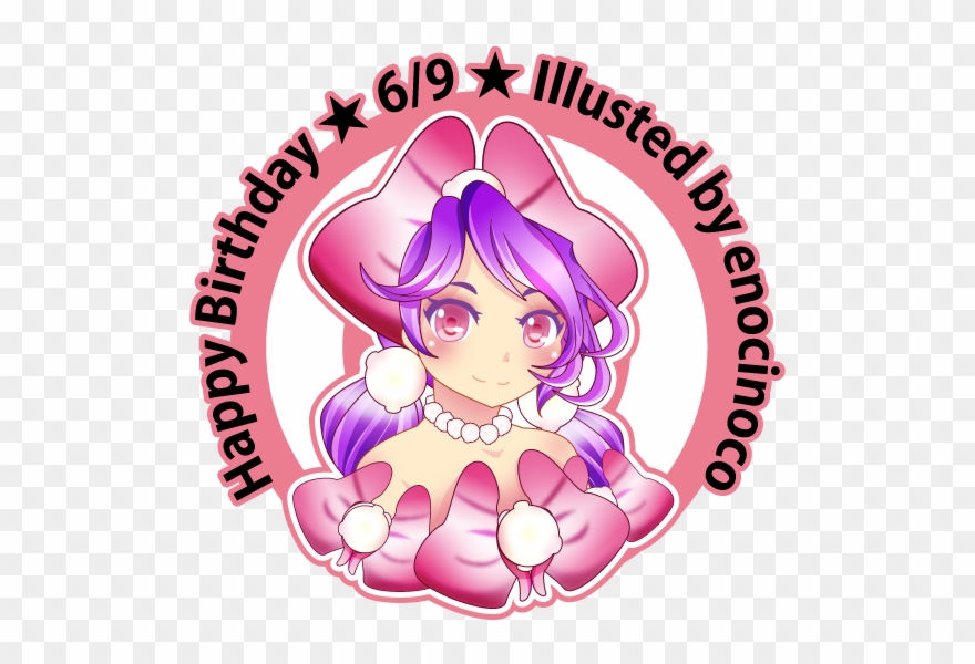 365days Birthday "moe Characters" 6/9 "sweet Pea Chan" Clipart