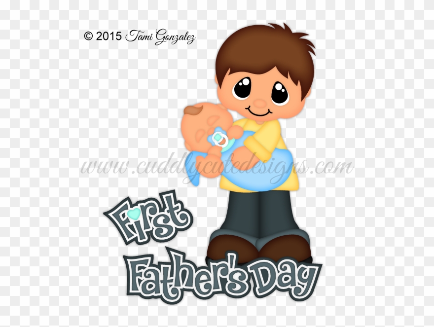 First Father's Day - Drawing Clipart