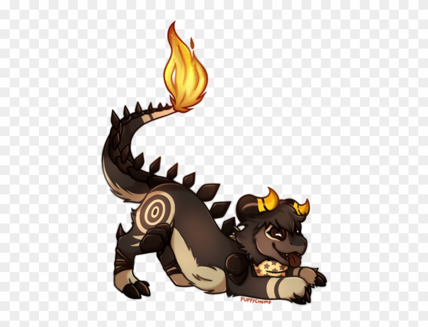 Pumpkin Spice Dutch Angel Dragon - Cartoon Clipart