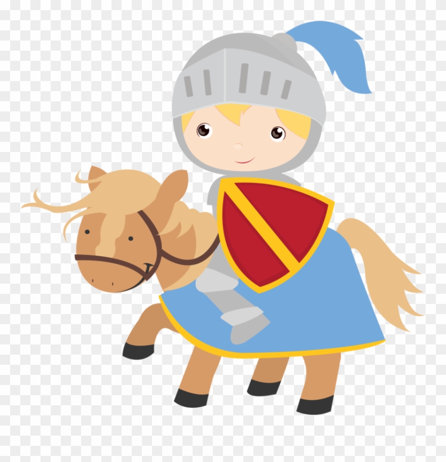 Princesas E Cavaleiros - Knight And Princess Clipart - Png Download