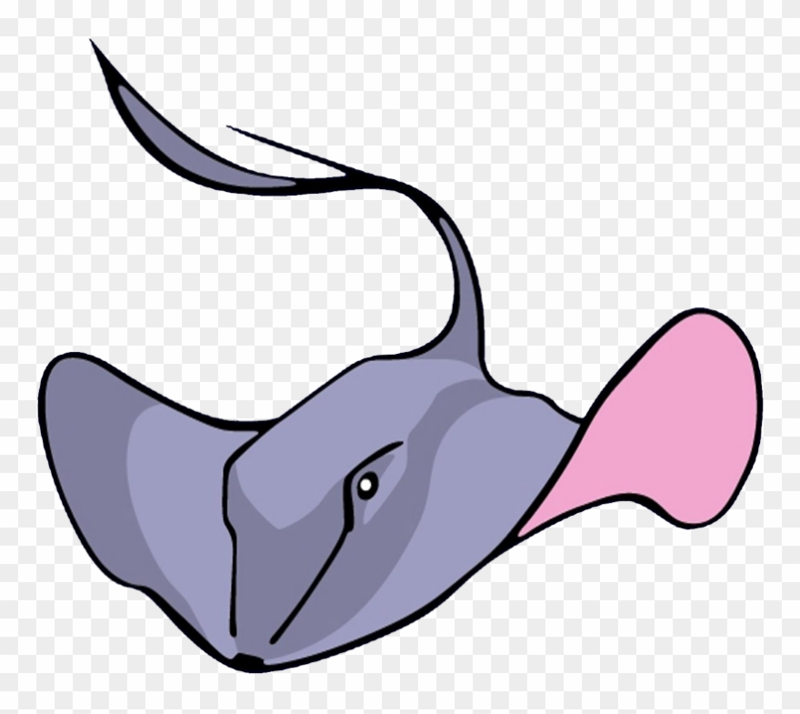Kung Stingrays - Clipart Ikan Pari - Png Download