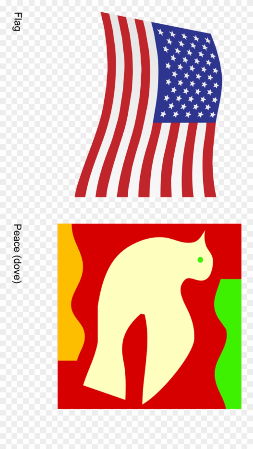School Crossing - Usa Proud - Square Sticker 3" X 3" Clipart