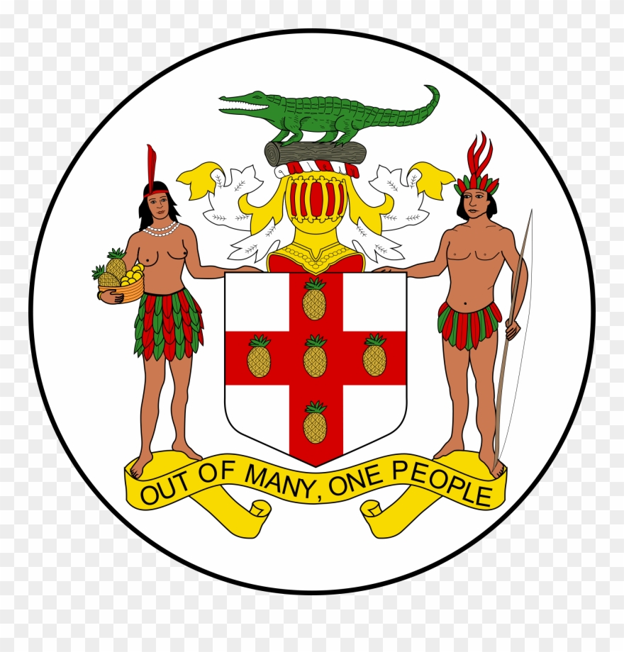 Open - Jamaica Coat Of Arms Clipart