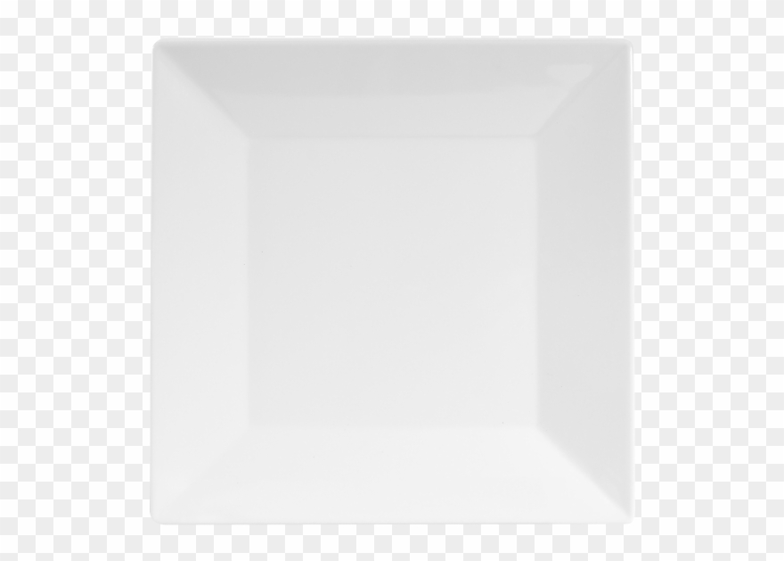 Rectangle Dinner Plate Png - Square Plate Top View Png Clipart