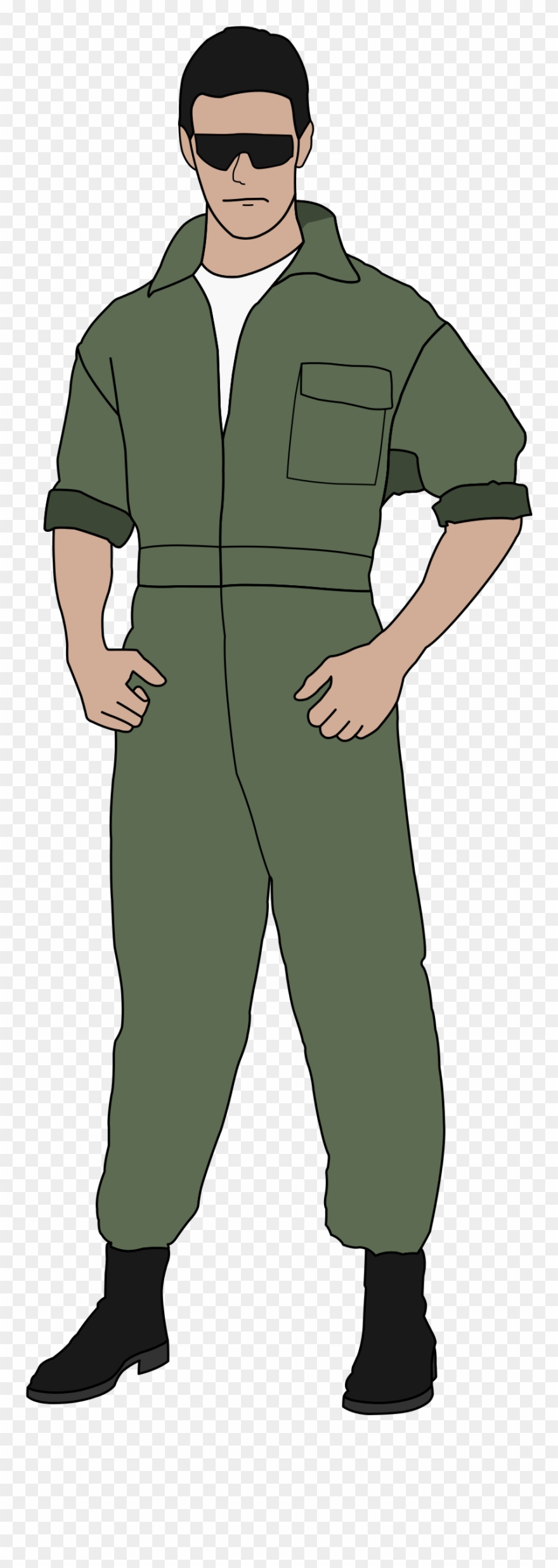 Big Image - Fighter Pilot Clipart - Png Download