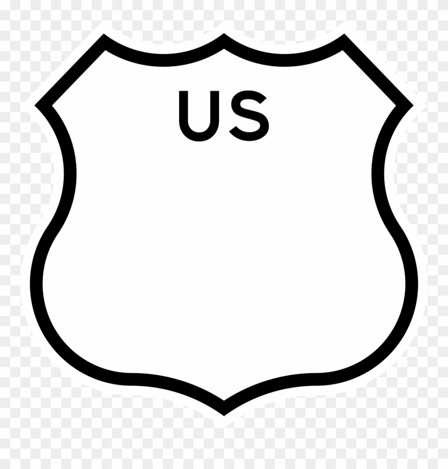 Us Drawing Shield - U.s. Route 101 In California Clipart