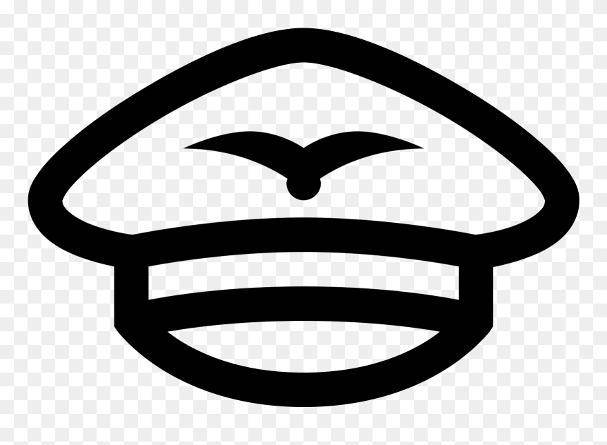 Air Pilot Hat Icon - Icon Clipart