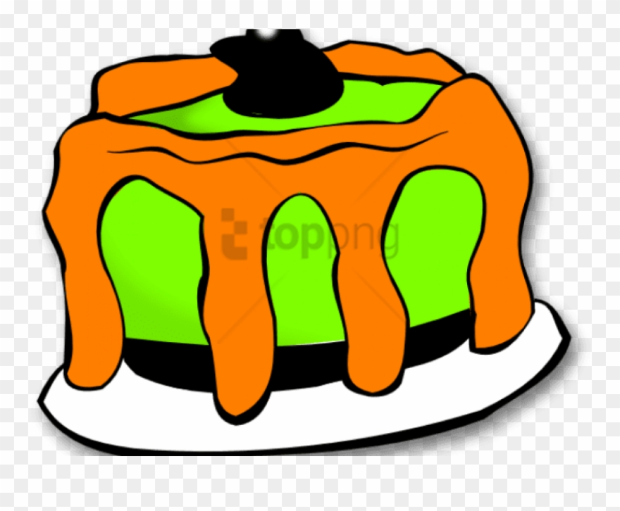 Halloween Clipart Dessert - Sweet Foods Black And White Clipart - Png Download