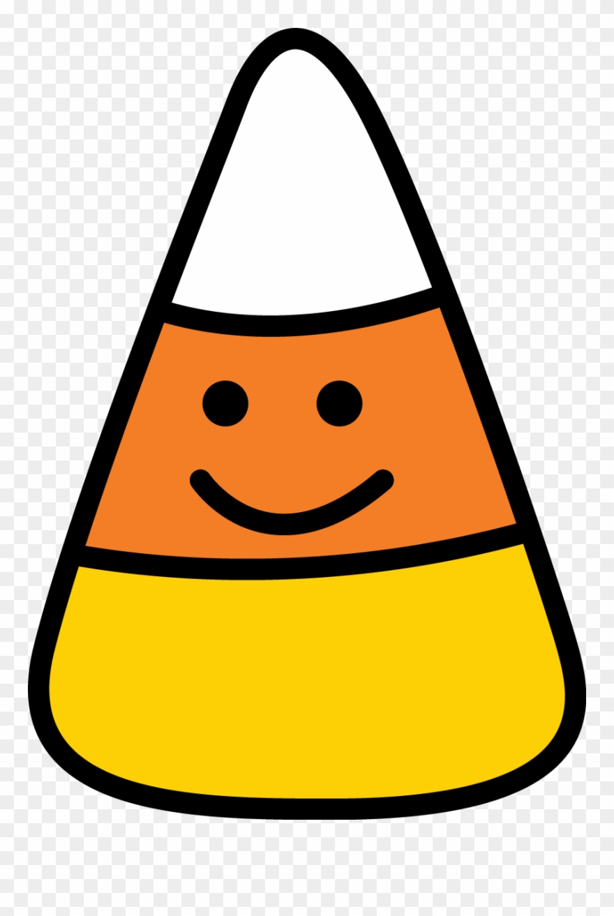 Halloween Clipart, Halloween Trick Or Treat, Halloween - Candy Corn Clip Art Black And White - Png Download