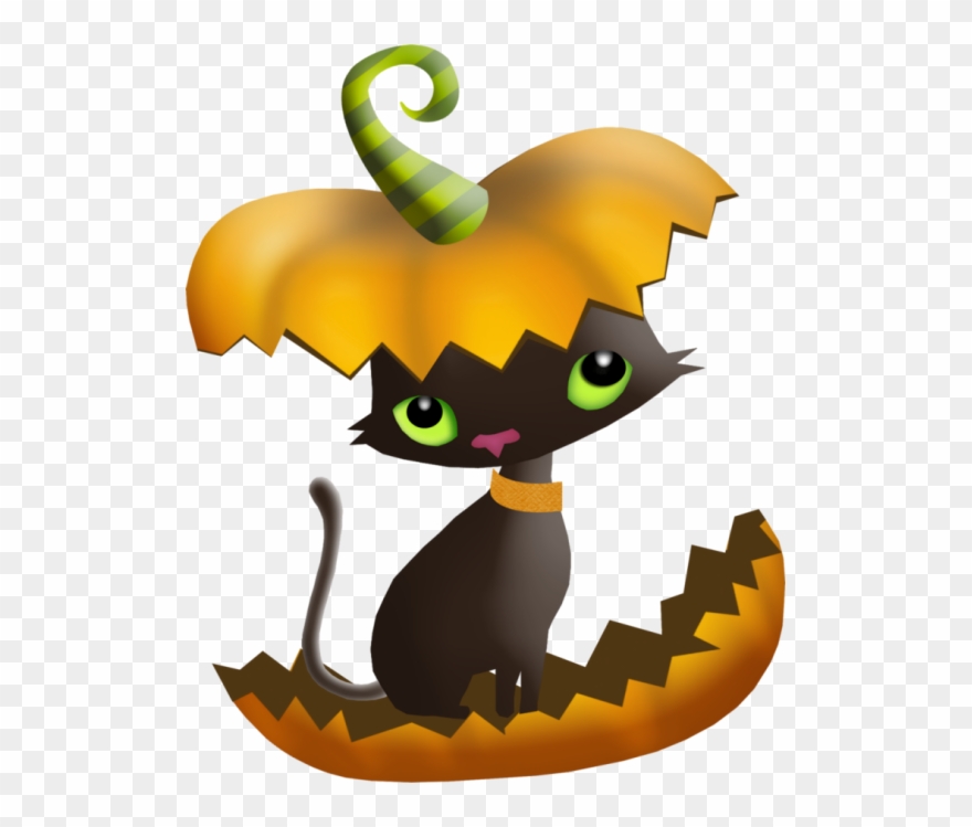 Halloween - Tubes Png Halloween Cat Clipart