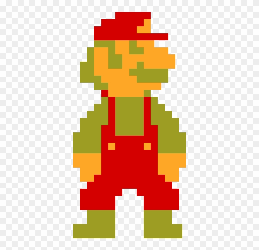 Big 8bit Mario - Big Mario 8 Bit Clipart