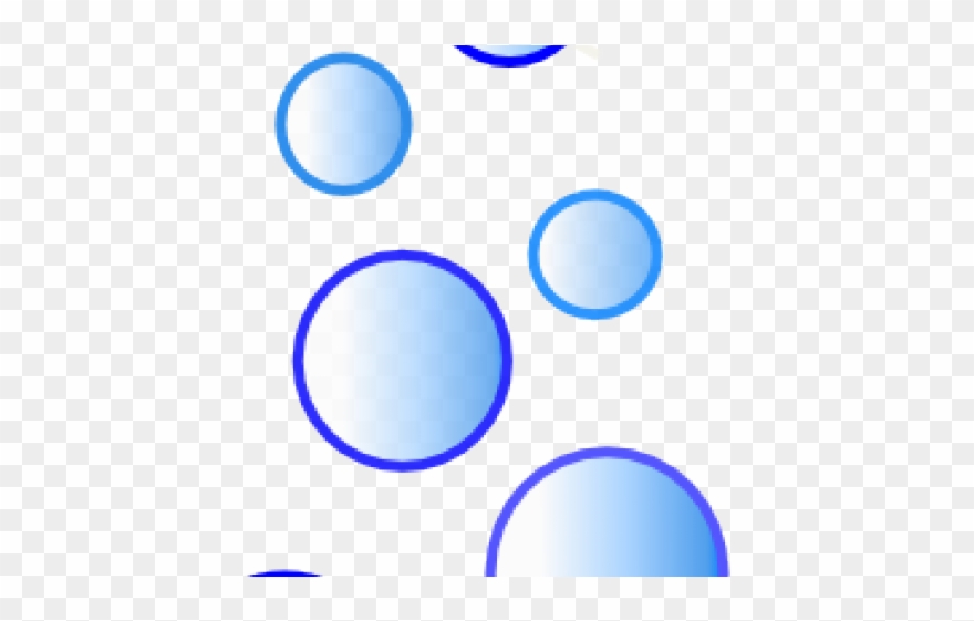 Bubbles Clipart Blue Bubble - Circle - Png Download