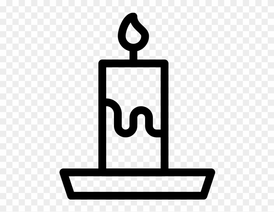 Candle Rubber Stamp - Candles Icon Clipart