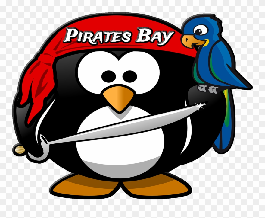 Pirate's Bay Water Park - Penguin Pirate Clipart