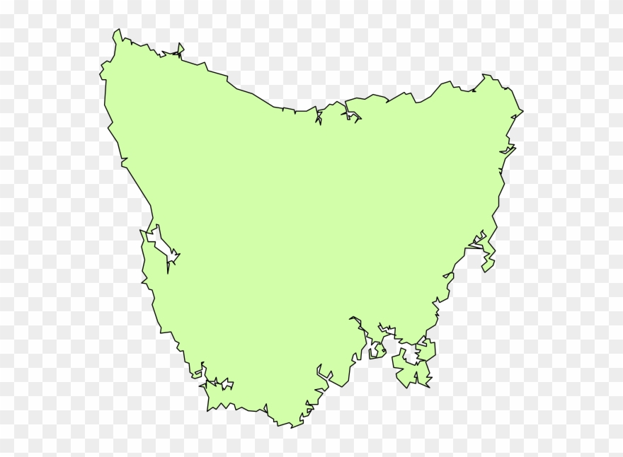 Map Of Tasmania Clipart