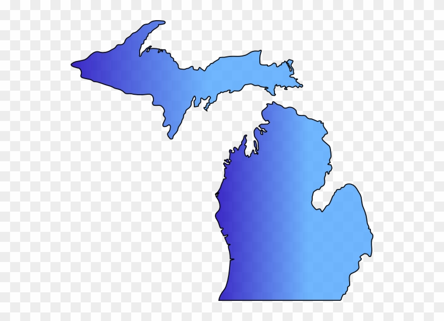 Michigan Map Clipart - Png Download
