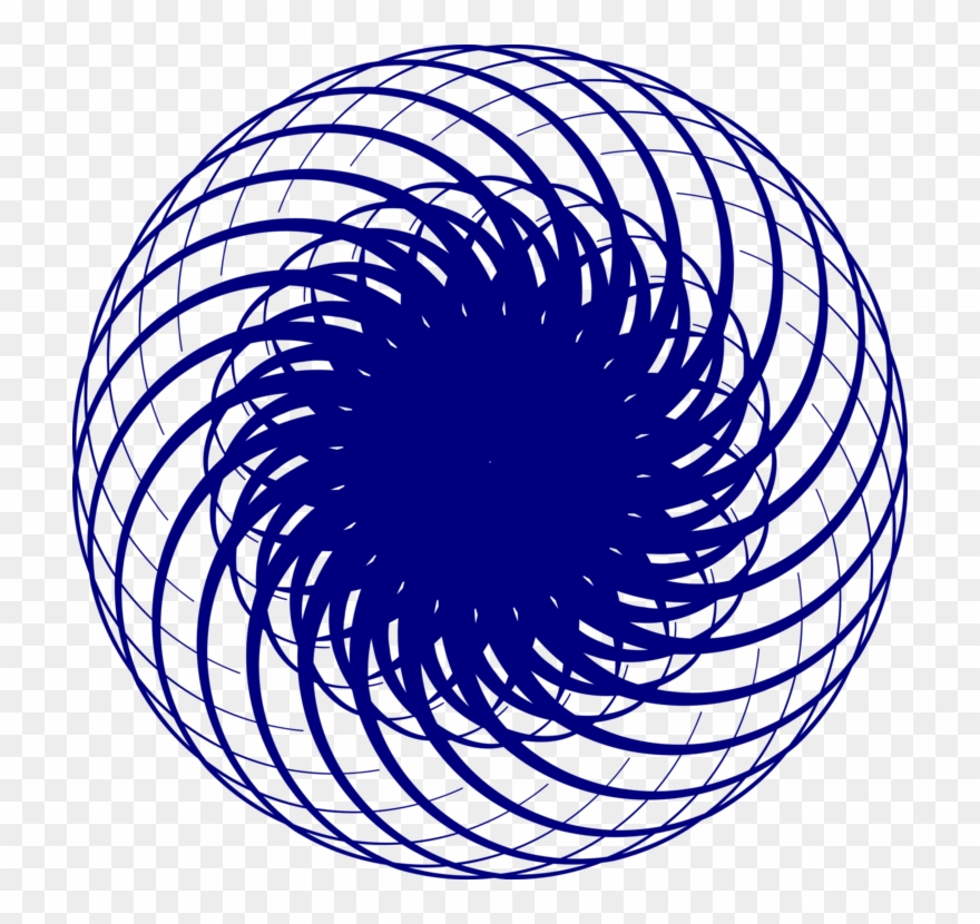 Computer Icons Curve Circle Blue Point - Redemoinho Azul Png Clipart