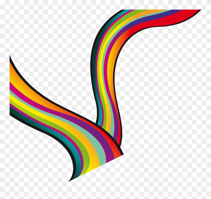 Curve Clipart Ribbon - Portable Network Graphics - Png Download