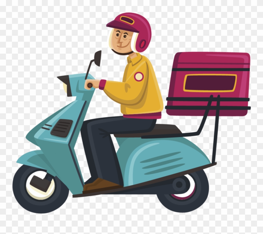 Our Amazing Frozen Yogurt - 外卖 员 Clipart