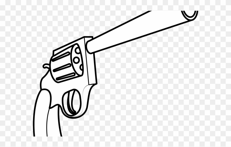 Drawn Rifle Handgun - Gun Drawing Clipart