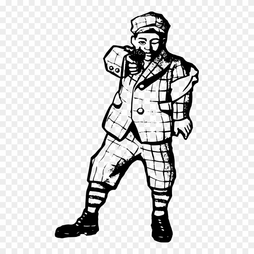Free Man With A Gun - Clip Art - Png Download