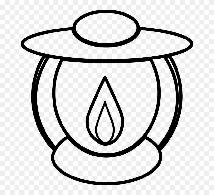 Oil Lamp Clipart Biblical - Gambar Lampu Teplok Animasi - Png Download