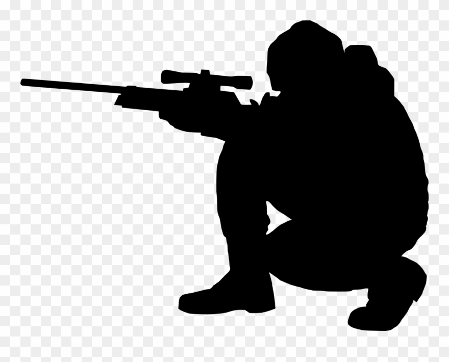 Shooter Clipart Military - Sniper Png Transparent Png