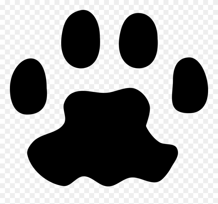 Cat Paw Prints Sharp - Transparent Background Cat Paw Png Clipart