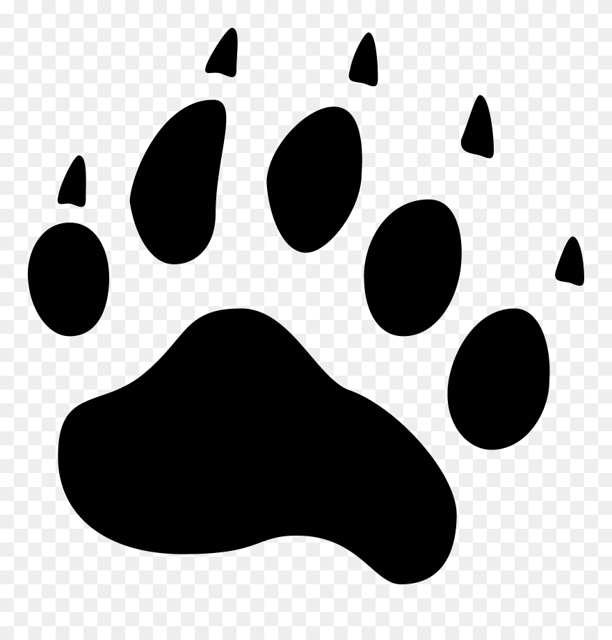 Computer Icons American Black Bear Wildlife - Bear Footprint Png Clipart