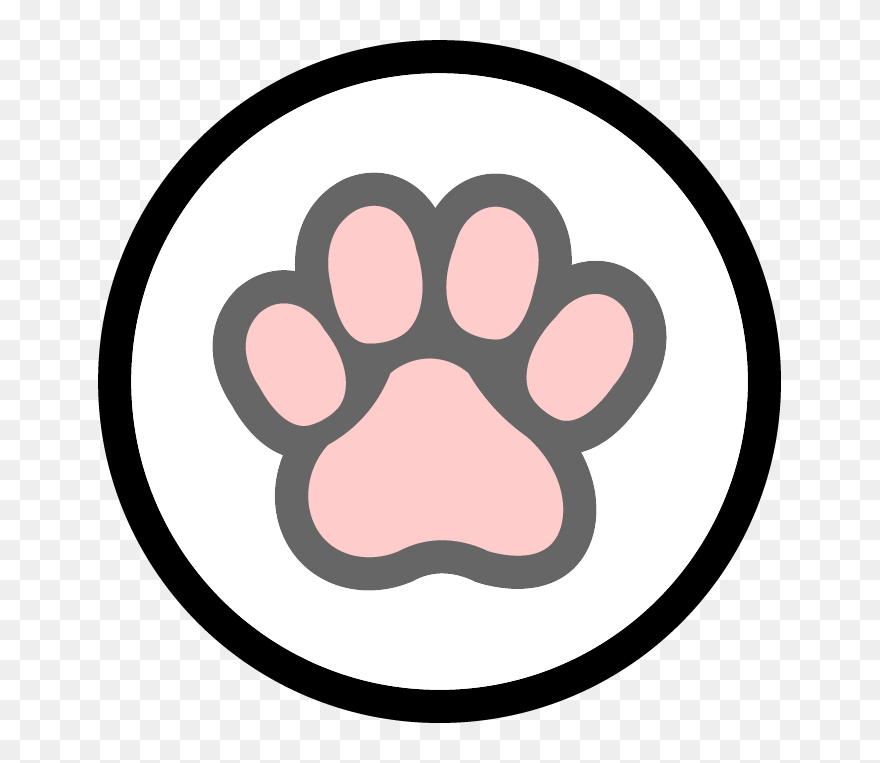 Paw Clip Art- - Clip Art Cat Paw Print - Png Download