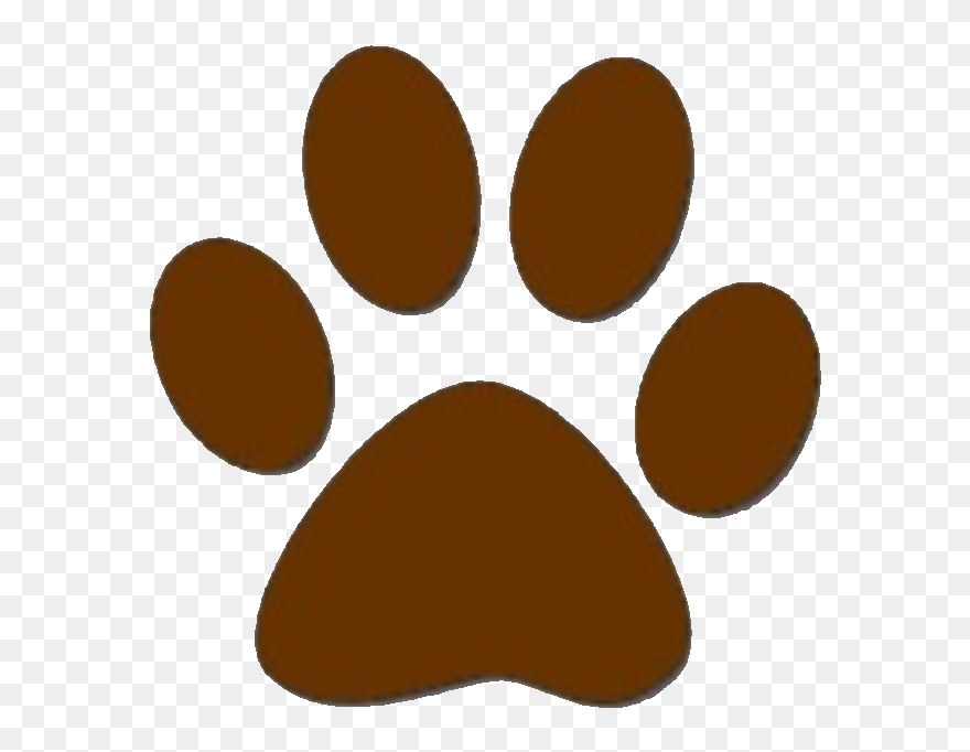 Brown Paw Print Clipart - Png Download