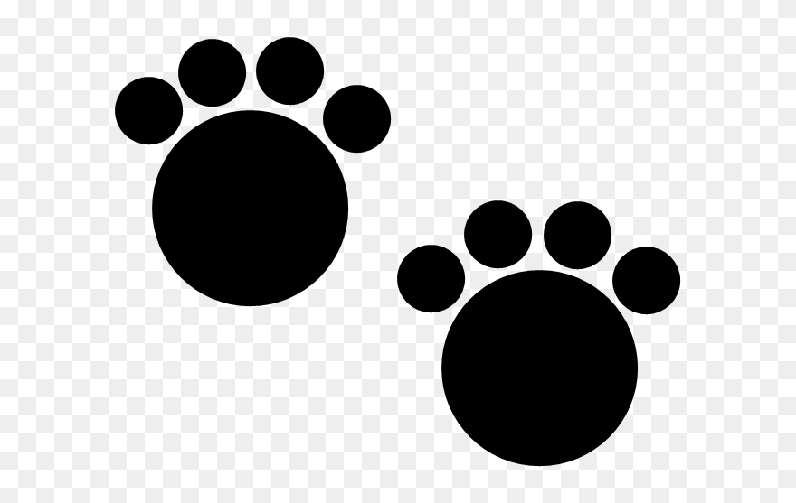Dog Paw Cat Printing Clip Art - Cute Paw Print Png Transparent Png