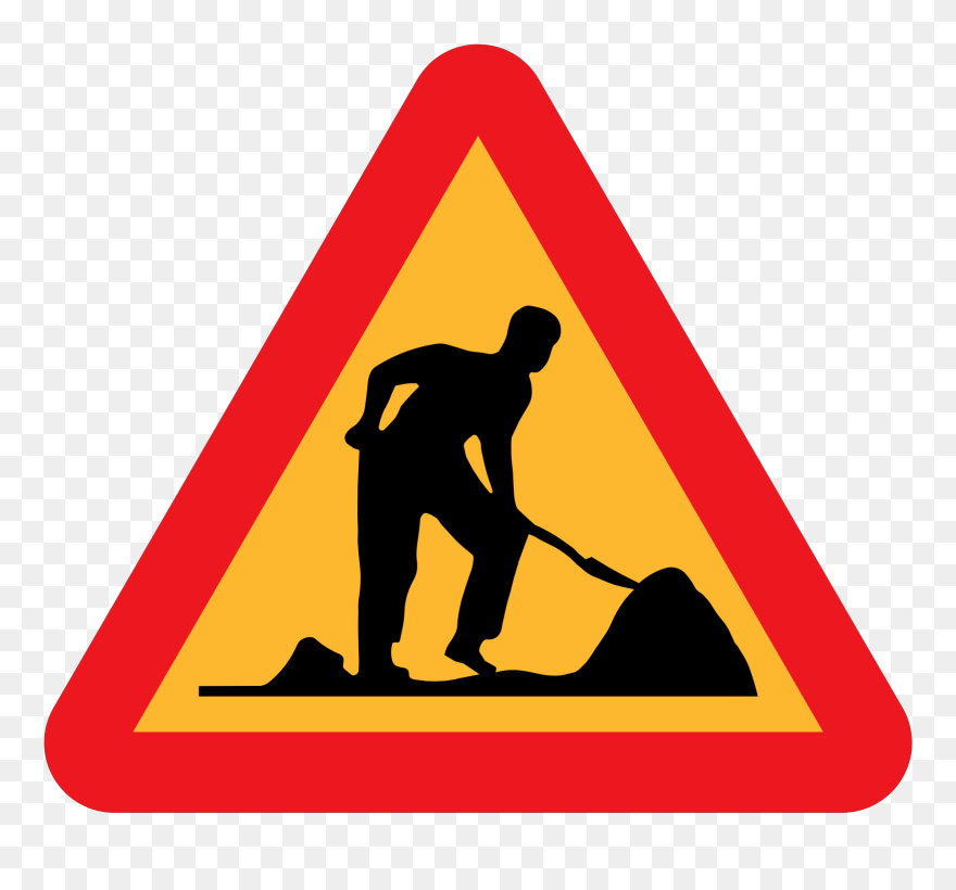 تابلو کارگران مشغول کارند Clipart