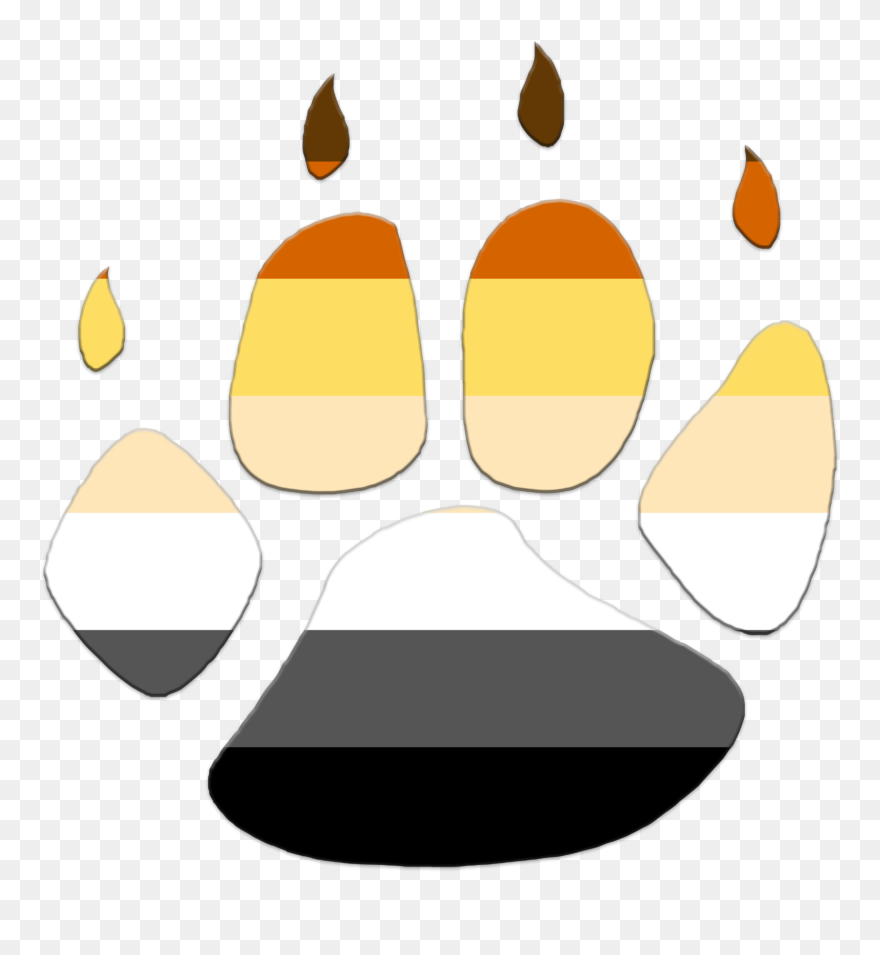 Bear Paw Prints Clipart