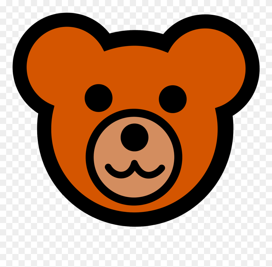 Teddy Bear Head Clipart - Teddy Bear Head Clip Art - Png Download