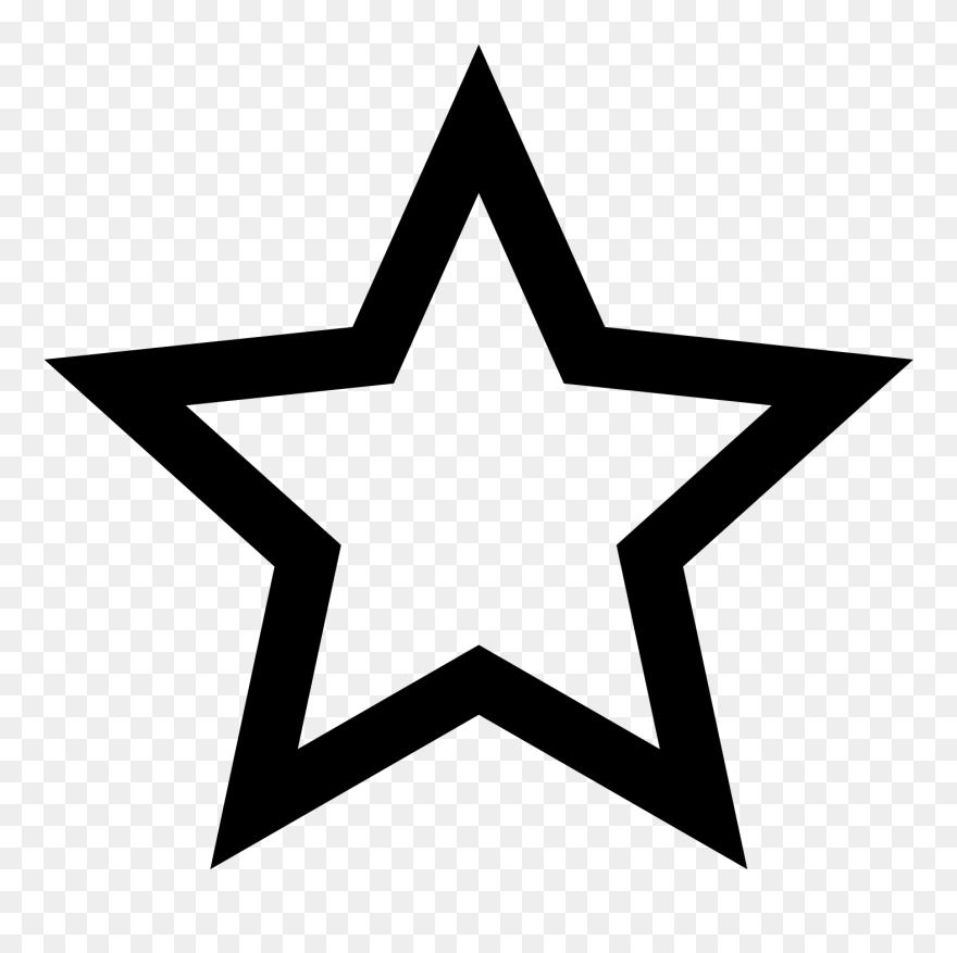 Outline Image Of Star Clipart