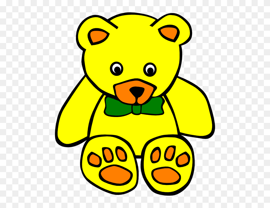 Teddy 3 Clip Art At Clker - Teddy Bear Coloring Pages - Png Download