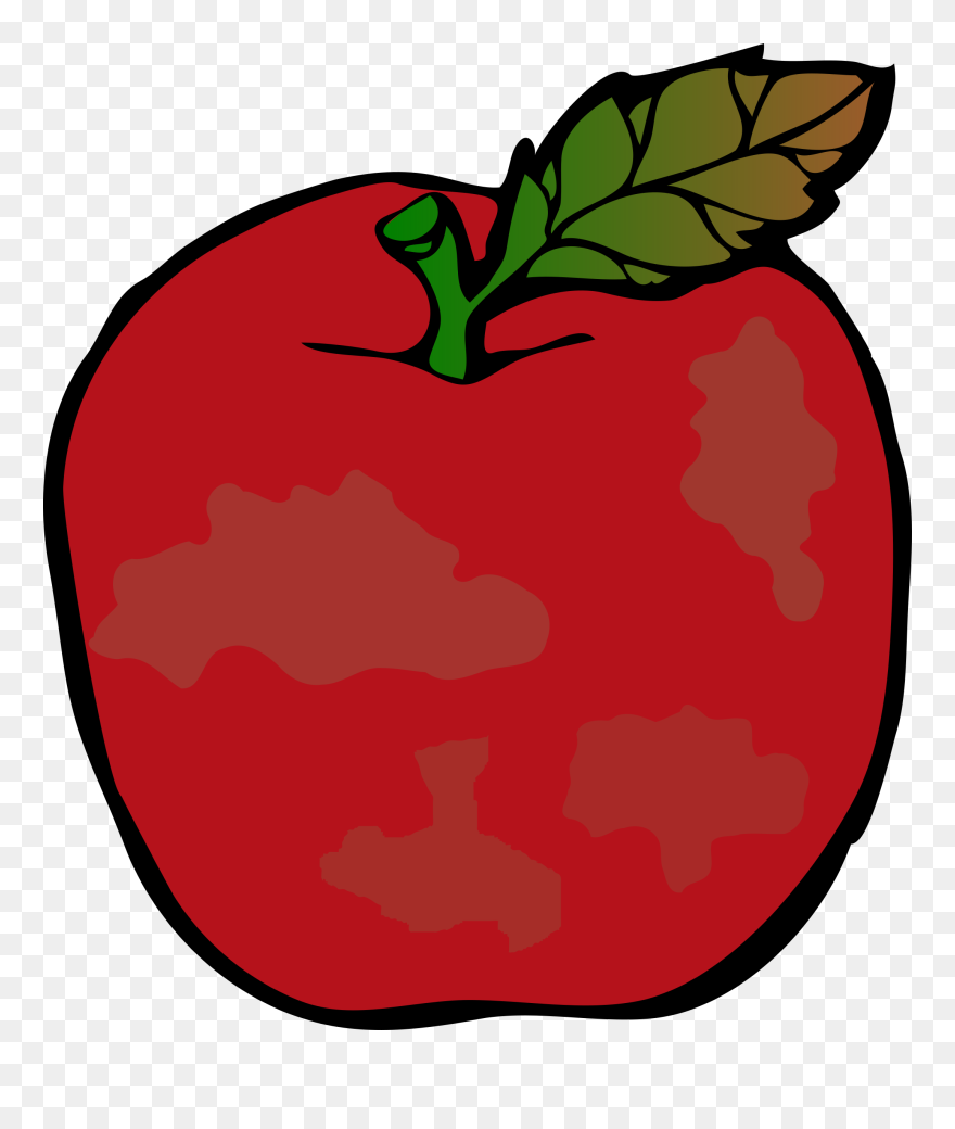 Collection Of Rotten - Rotten Apple Clip Art - Png Download