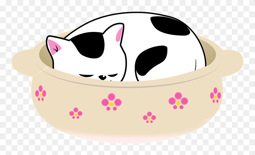 Cat Animal Sleep Clipart - Panda - Png Download