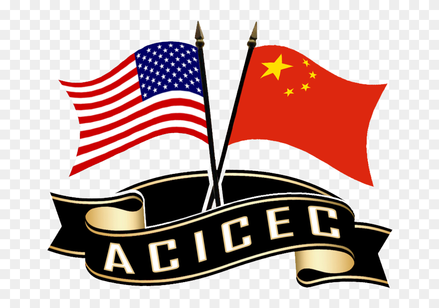 Acicec American Chinese International Cultural Exchange - American Flag Clip Art - Png Download