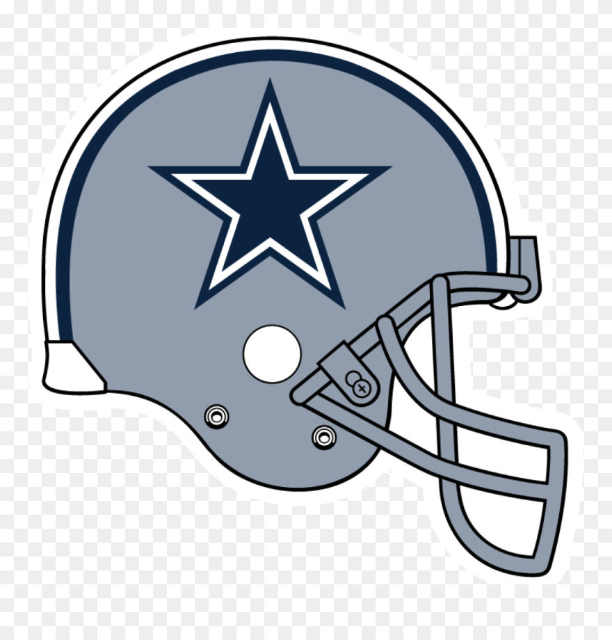 Transparent Dallas Cowboys Clipart - Dallas Cowboys Helmet Drawing - Png Download